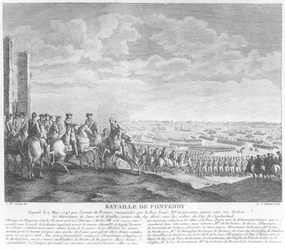 Die Schlacht bei Fontenoy, 11. Mai 1745, 1828